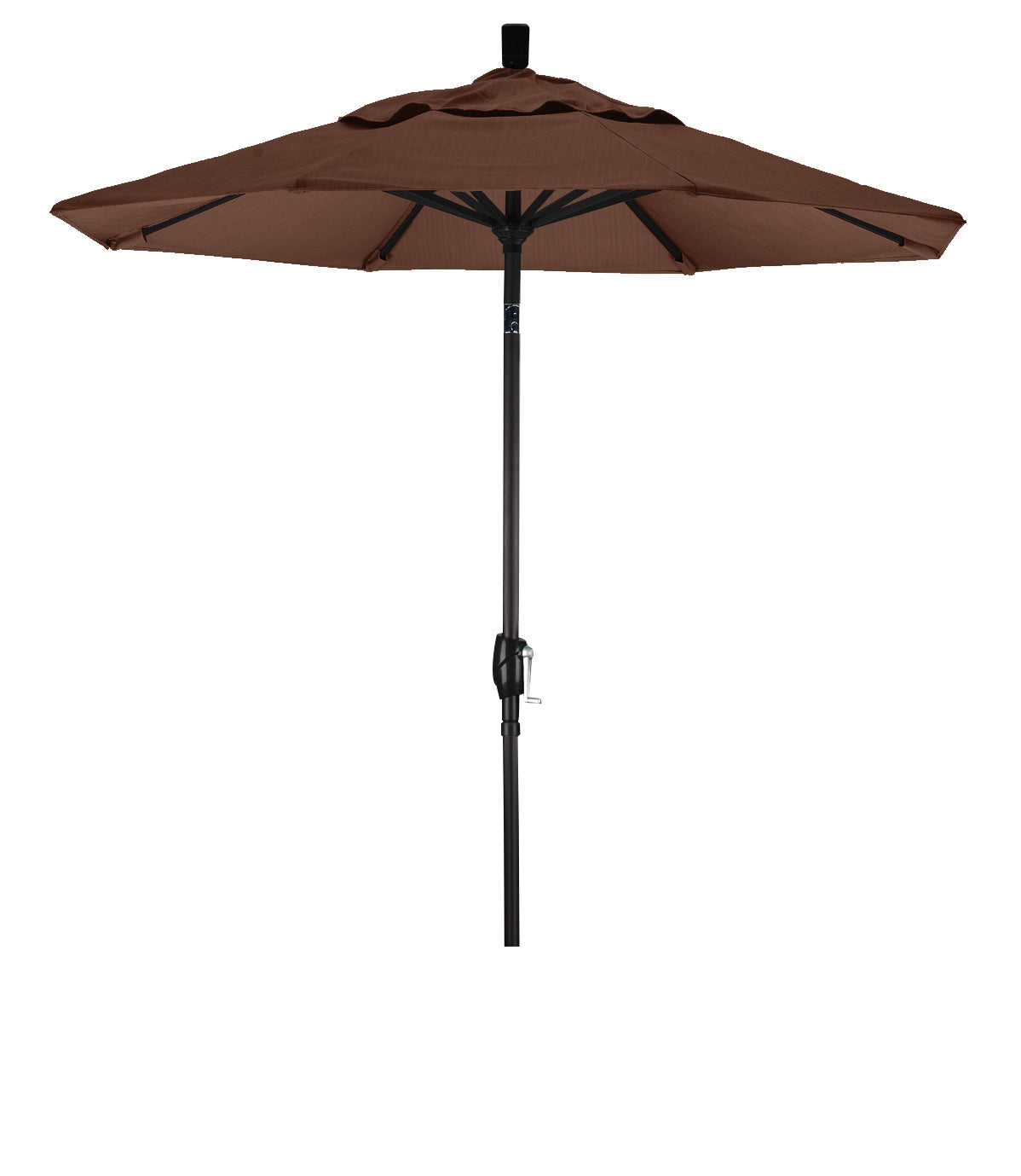 CasaFoyer 7ft California Umbrella - Market Style, Aluminum Frame, Crank-to-Open, Push-to-Tilt, Durable, Easy to Use, Terracotta Fabric