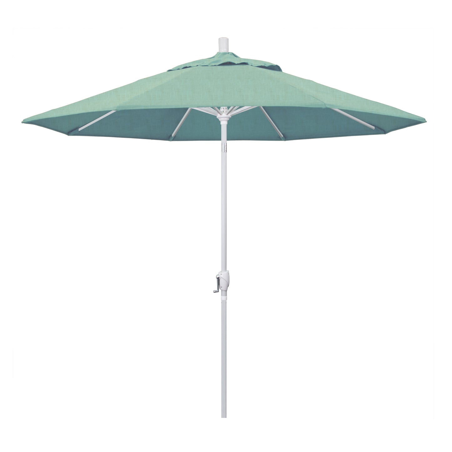 CasaFoyer 9' Elegant Solid-Colored Patio Umbrella | Durable Aluminum Ribs | Crank Lift & Push-Button Tilt | UV-Blocking Olefin Fabric