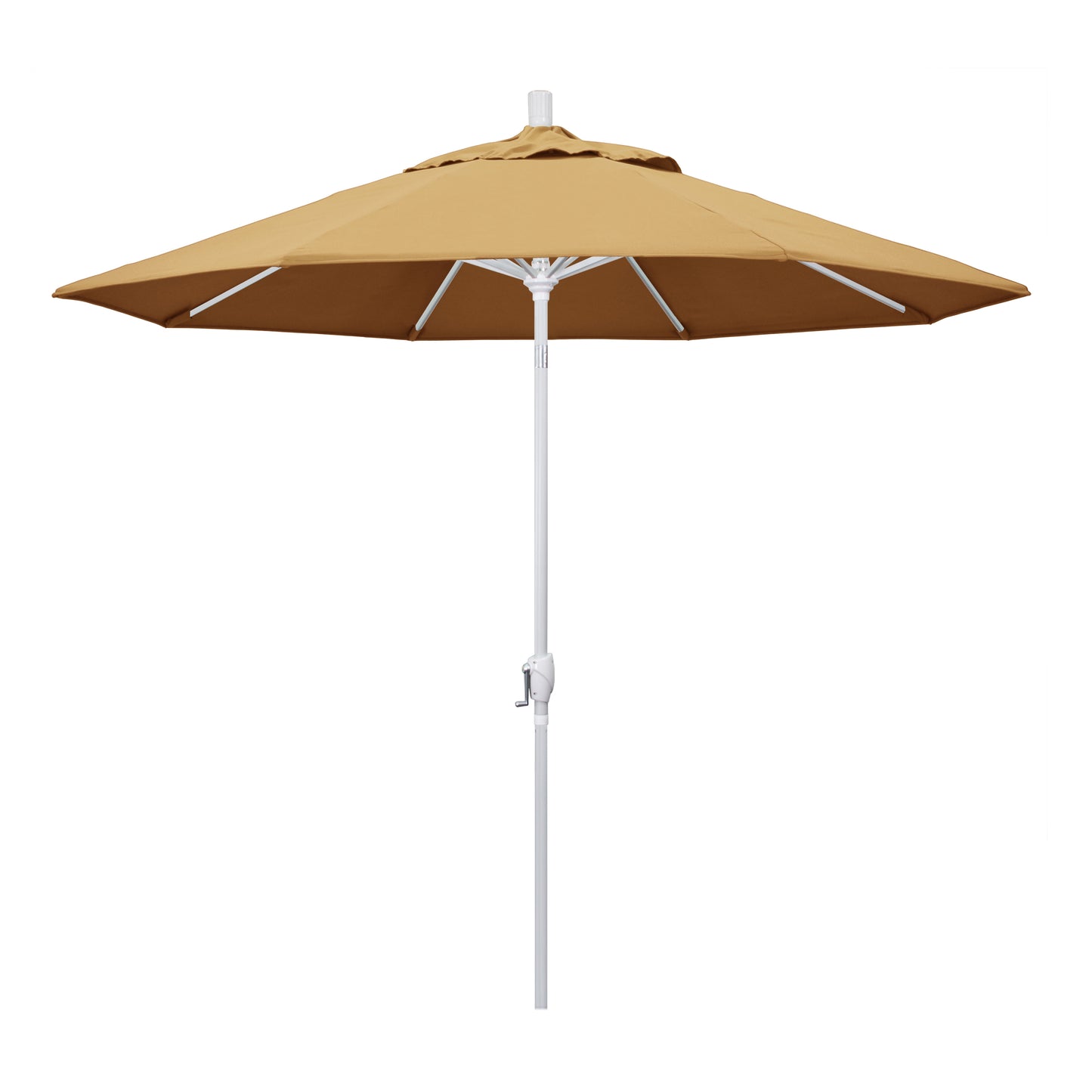 CasaFoyer 9' Elegant Solid-Colored Patio Umbrella | Durable Aluminum Ribs | Crank Lift & Push-Button Tilt | Ample Shade for Patios & Terraces | Olefin Fabric | Stylish & Reliable
