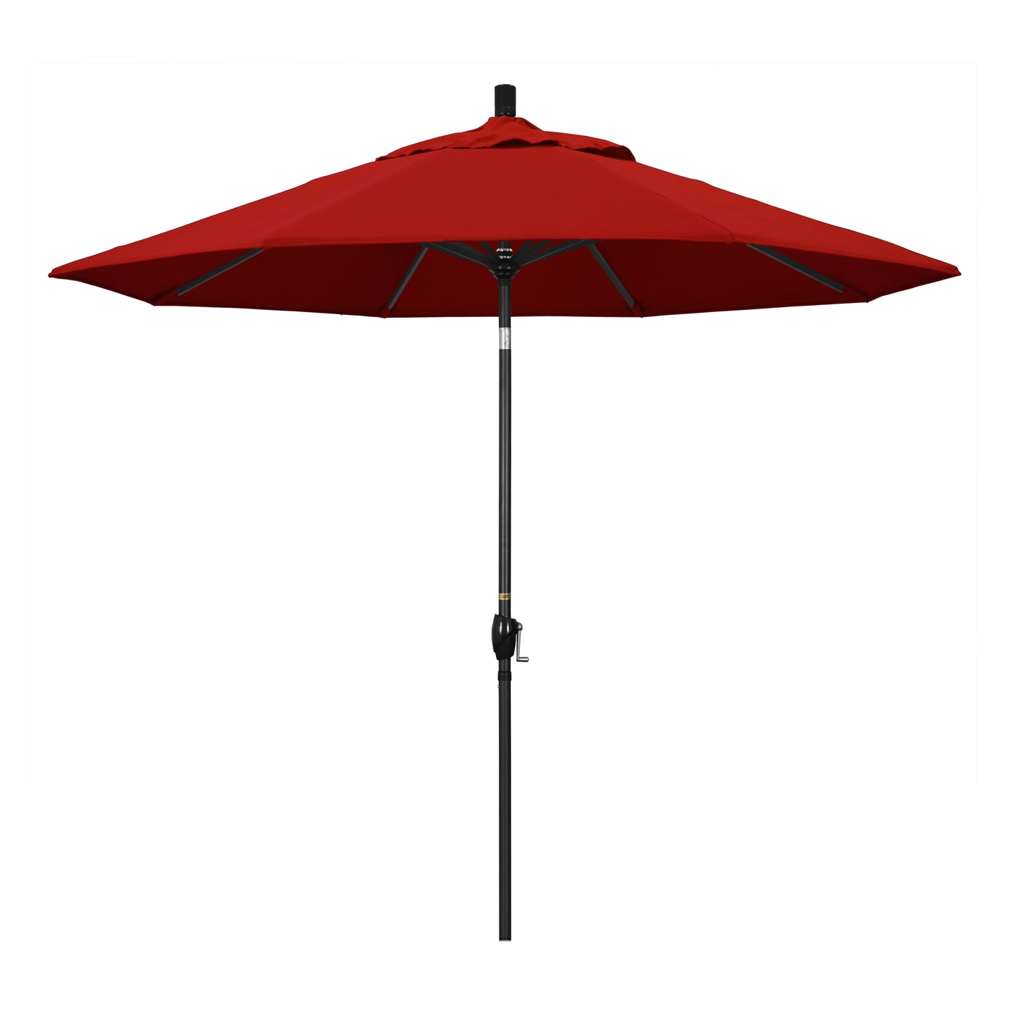 CasaFoyer 9' Elegant Solid-Colored Patio Umbrella with Aluminum Ribs, Crank Lift, and Push-Button Tilt - UV-Blocking Olefin Fabric for Stylish Shade