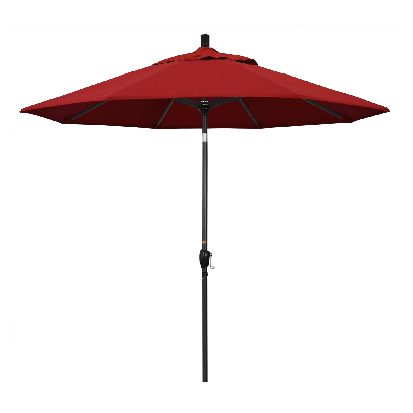 CasaFoyer 9' Aluminum Rib Patio Umbrella - Solid Color Shade for Patios & Terraces - Crank Lift, Push Button Tilt - Olefin Fabric for Sun Protection & Vibrant Color - Stylish & Durable Design