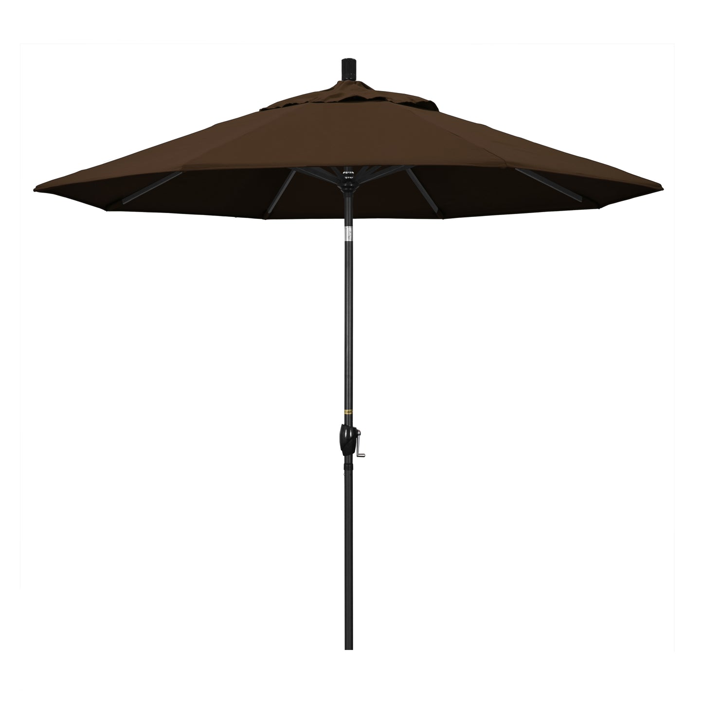 CasaFoyer Elegant 9-Foot Solid-Colored Patio Umbrella with Aluminum Ribs, Crank Lift, and Push-Button Tilt - Sun Protection and Timeless Style