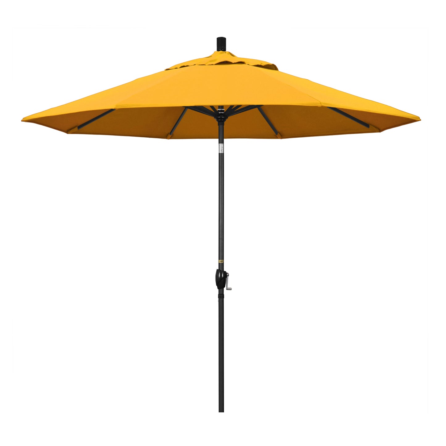CasaFoyer 9' Elegant Solid-Colored Patio Umbrella with Aluminum Ribs, Crank Lift, and Push-Button Tilt - Ample Shade and Long-Lasting Style for Sunny Afternoons