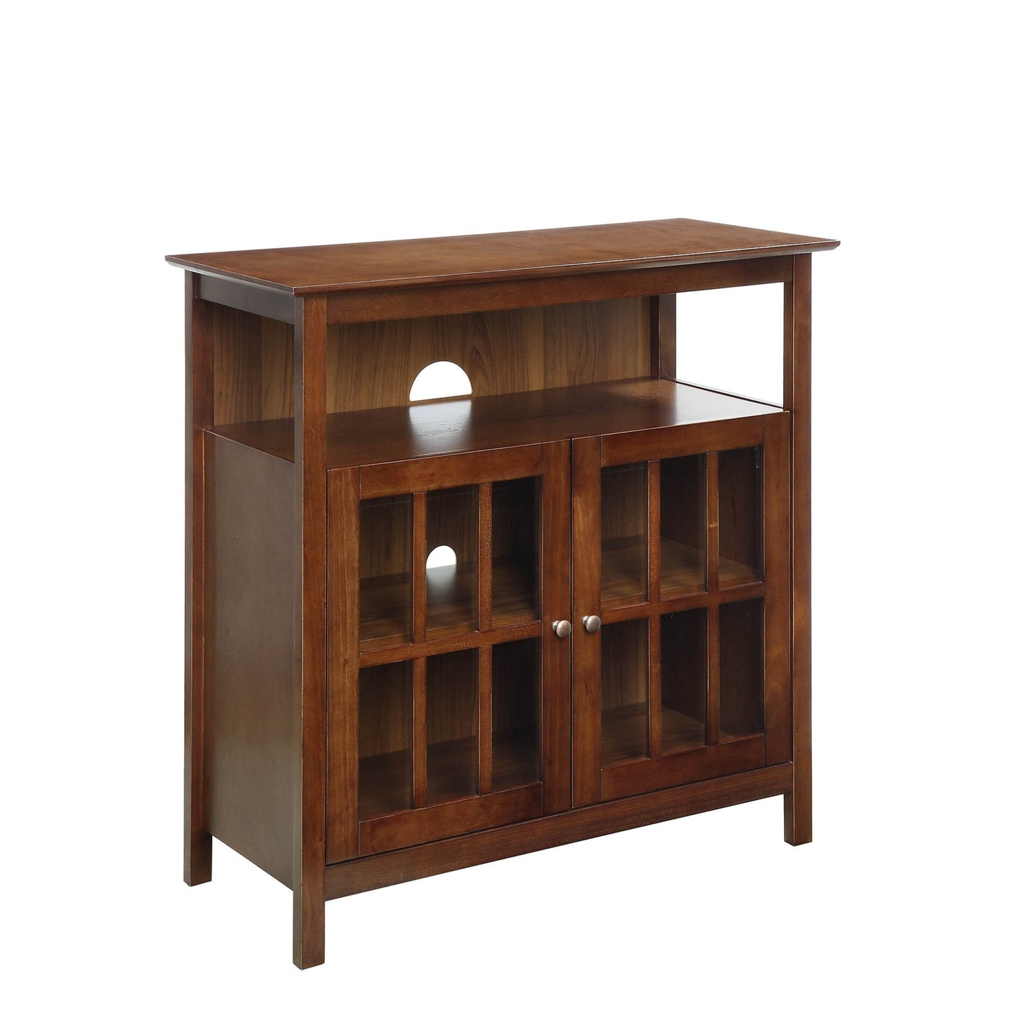 CasaFoyer Big Sur Highboy TV Stand - Modern Traditional Style with Storage Cabinets, Solid Pine & Birch Veneer, Easy Assembly - Designs2Go Collection