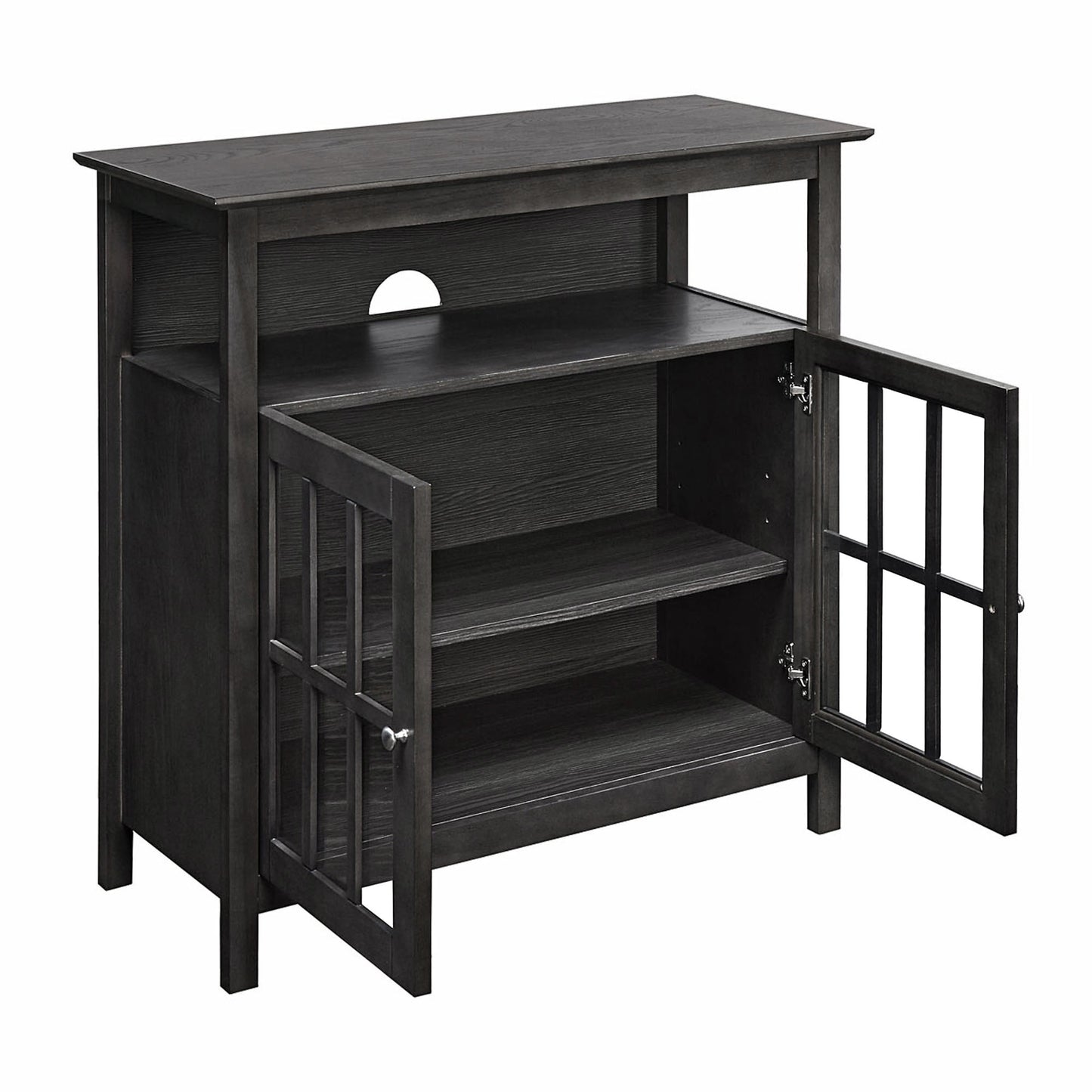 CasaFoyer "Transform your home with the Big Sur Highboy TV Stand - Modern Traditional Style, Solid Pine Construction, Storage Cabinets - Easy Assembly - Designs2Go Collection"