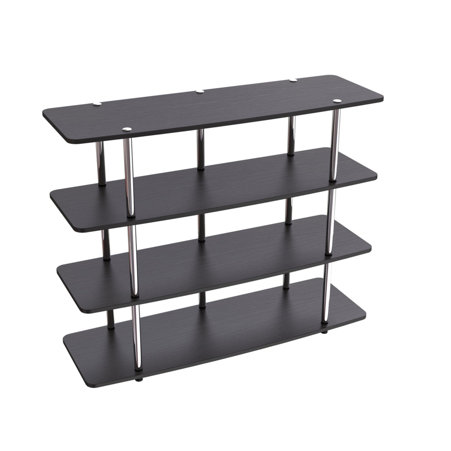 CasaFoyer Designs2Go XL Highboy 4 Tier TV Stand - Ample Space for Media Essentials - Durable & Rust Resistant - Easy Assembly - Ideal for Gaming & Movies