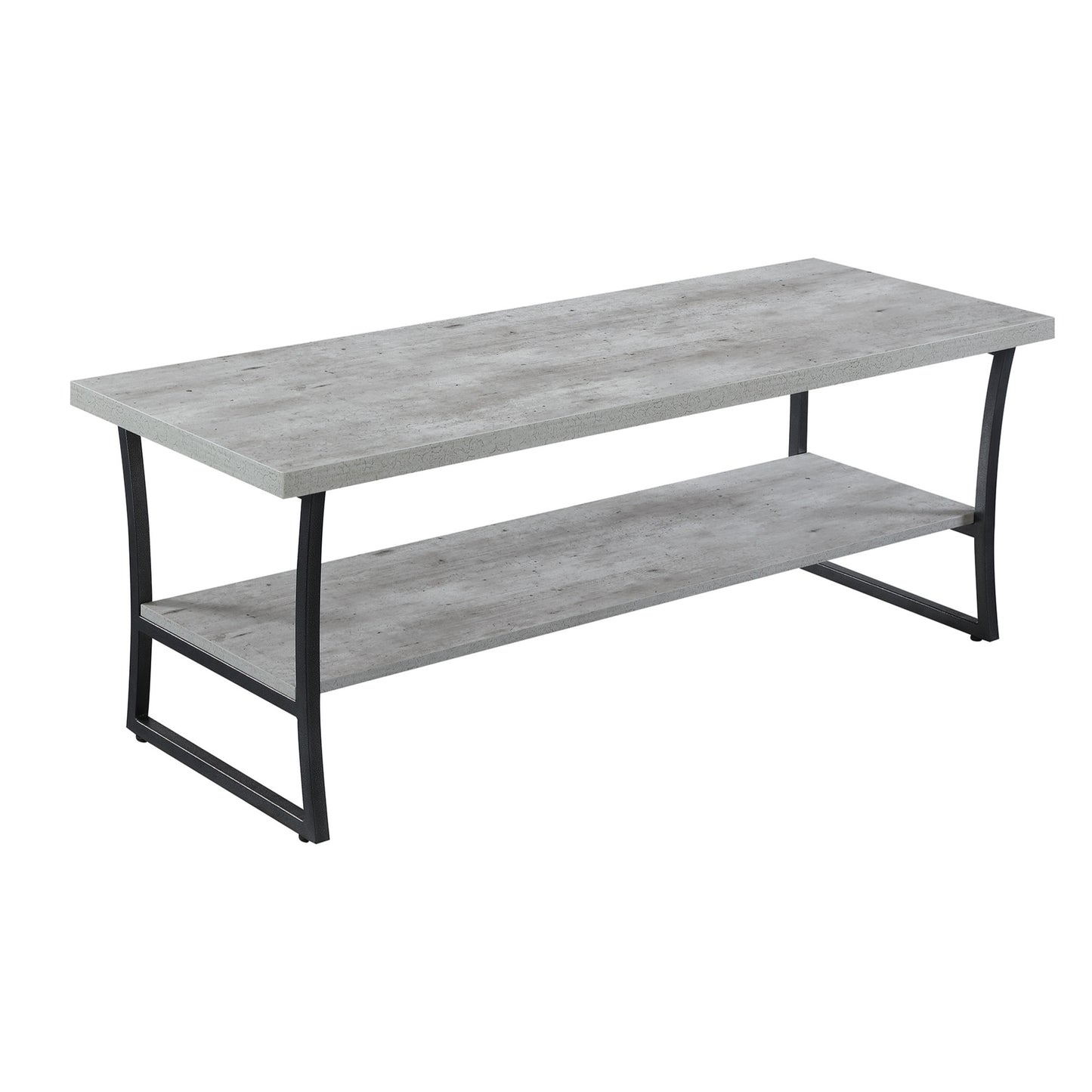 CasaFoyer X-Calibur Coffee Table with Shelf - Contemporary Design, Durable Metal Frame, Ample Storage, Modern Aesthetic - Explore X-Calibur Collection