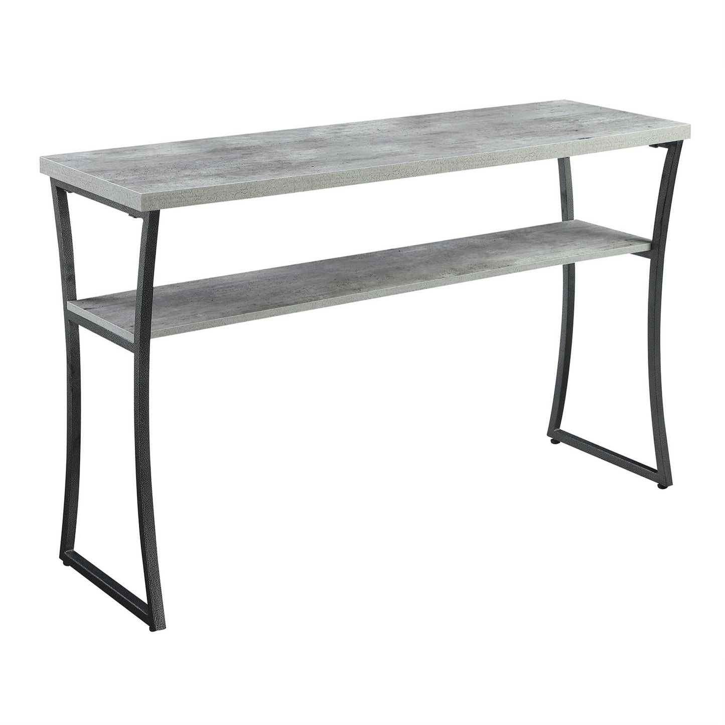 CasaFoyer X-Calibur Console Table with Shelf - Contemporary Design, Sturdy Metal Frame, Durable & Stable, Extra Storage Space, Enhance Room Aesthetic