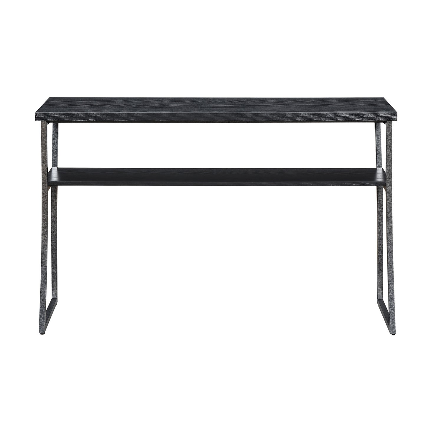 CasaFoyer X-Calibur Console Table with Shelf - Contemporary Design, Durable Metal Frame, Extra Storage Space, Enhance Room Aesthetic