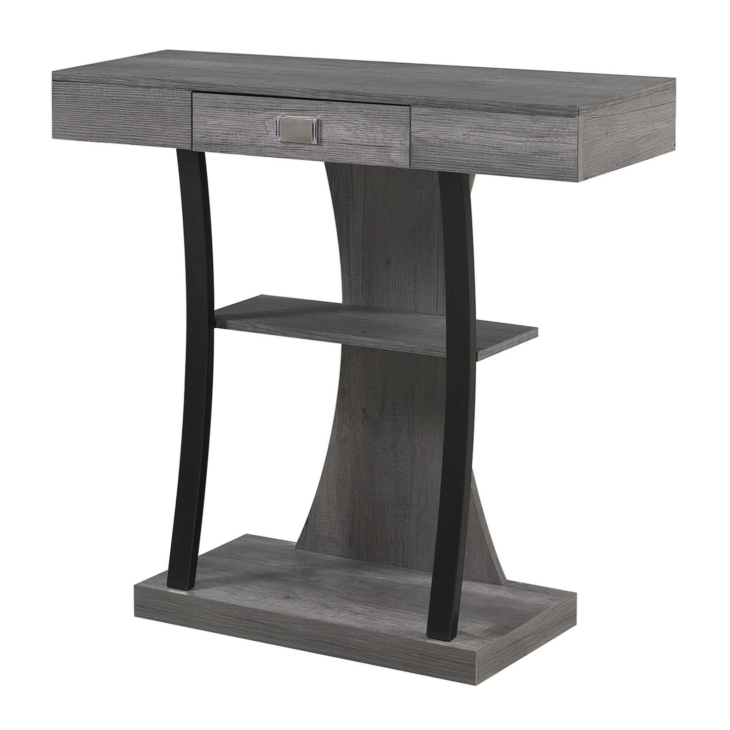 CasaFoyer Newport Console Table with Shelves - Stylish & Durable Home Decor Piece with Drawer - Display & Store Collectibles - Timeless Addition to Living Space