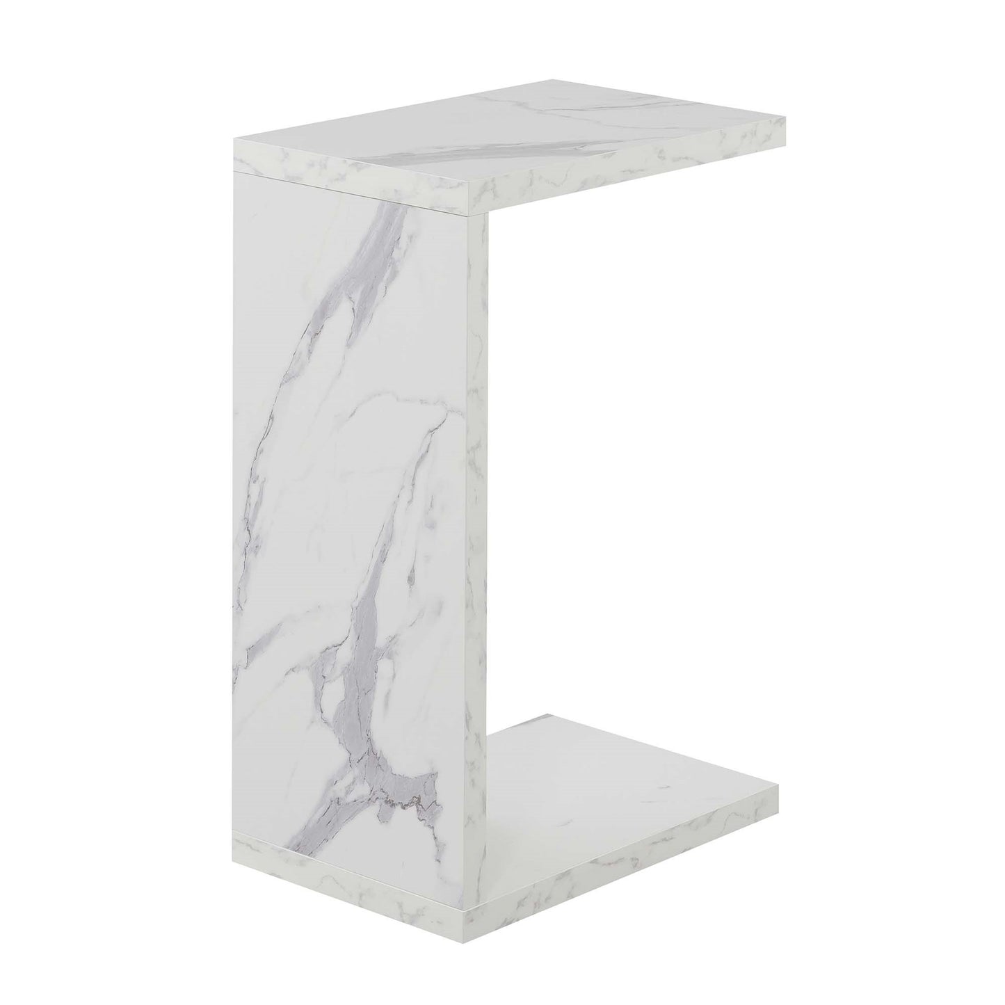 CasaFoyer Northfield Admiral C End Table - Cozy and Versatile Chairside Table, Slides Under Sofa, Durable Honeycomb Particle Board, Melamine Veneer, Easy Assembly.