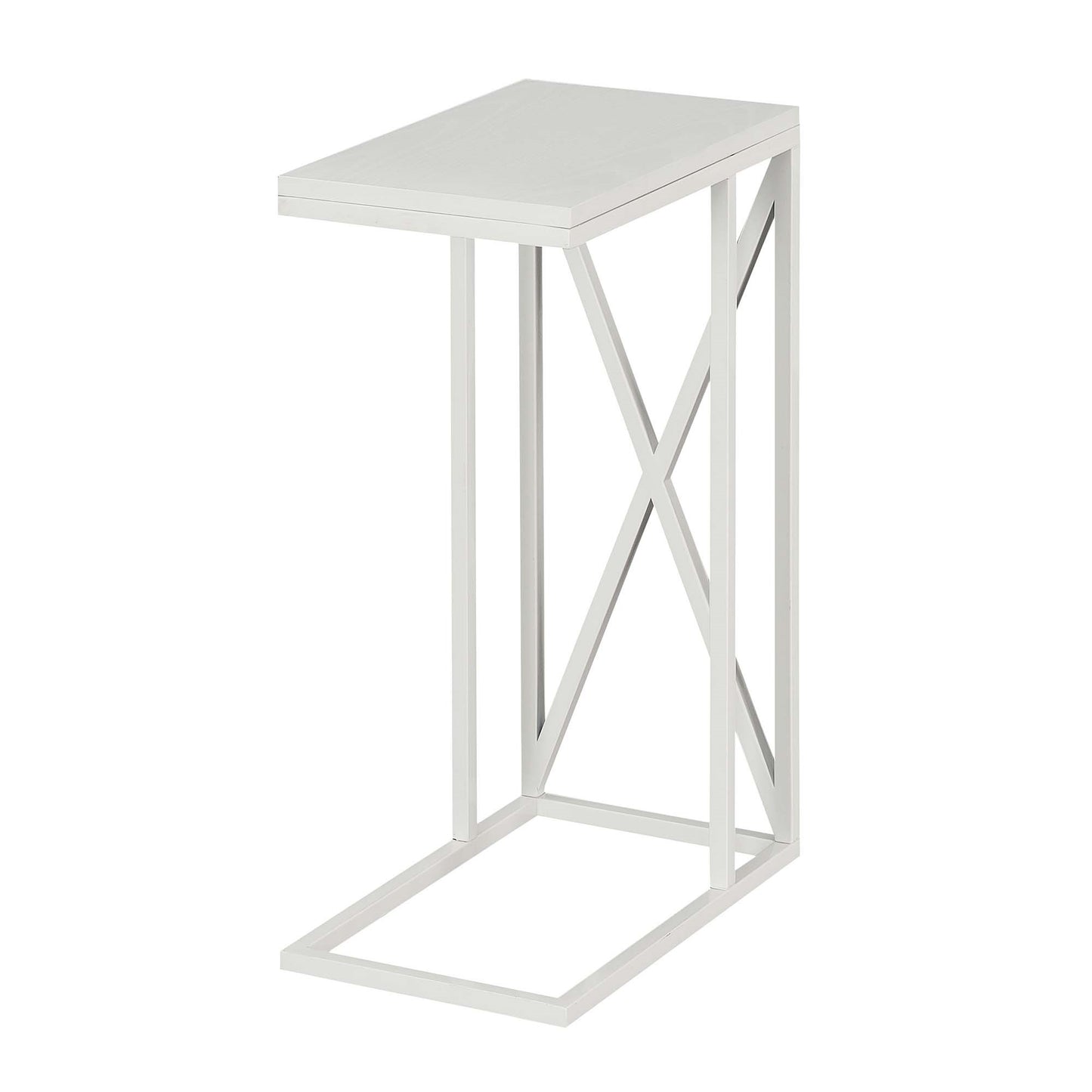 CasaFoyer Tucson C End Table - Versatile & Sturdy | Slide Under Couch | Modern Design | Powder-Coated Metal Frame | Durable Particleboard | Collection
