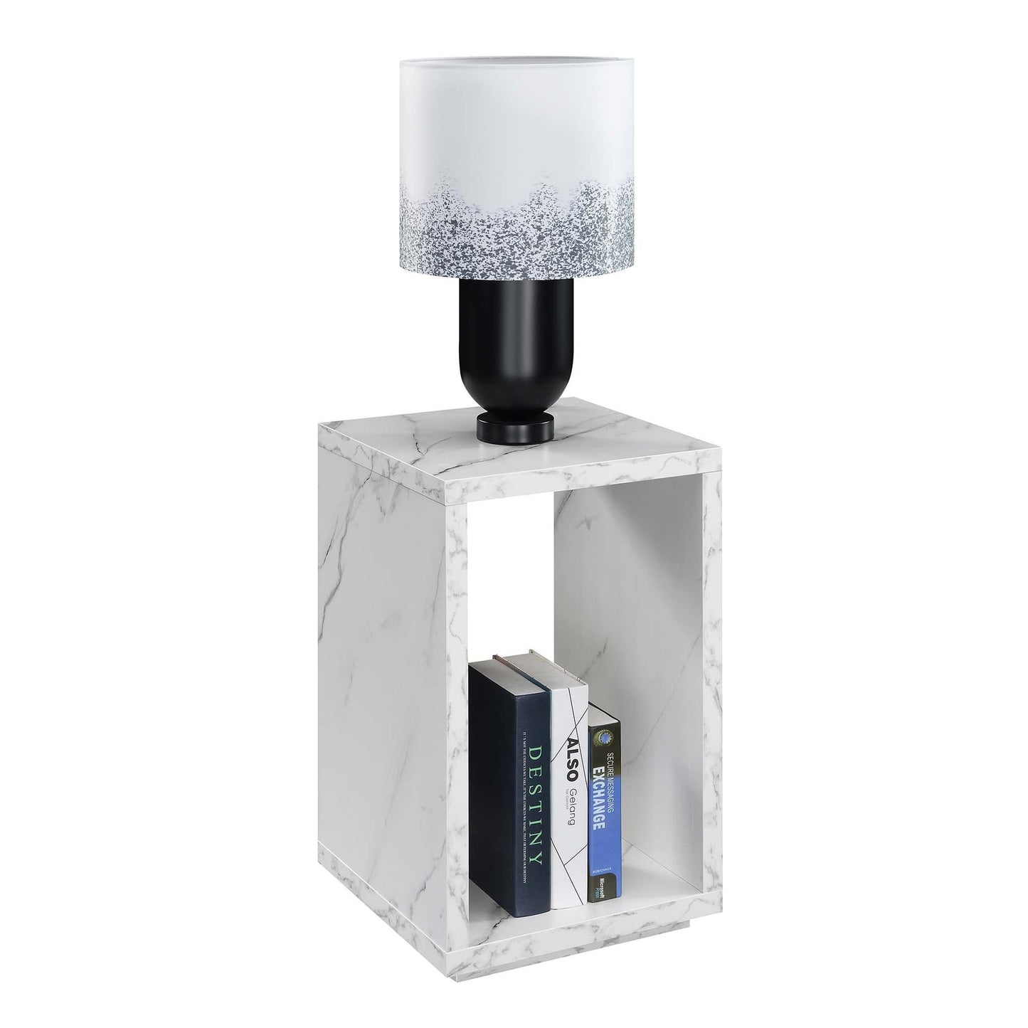 CasaFoyer Sleek and Modern Northfield Admiral End Table with Shelf - Durable Honeycomb Construction - Ideal for Contemporary Living Spaces - Collection