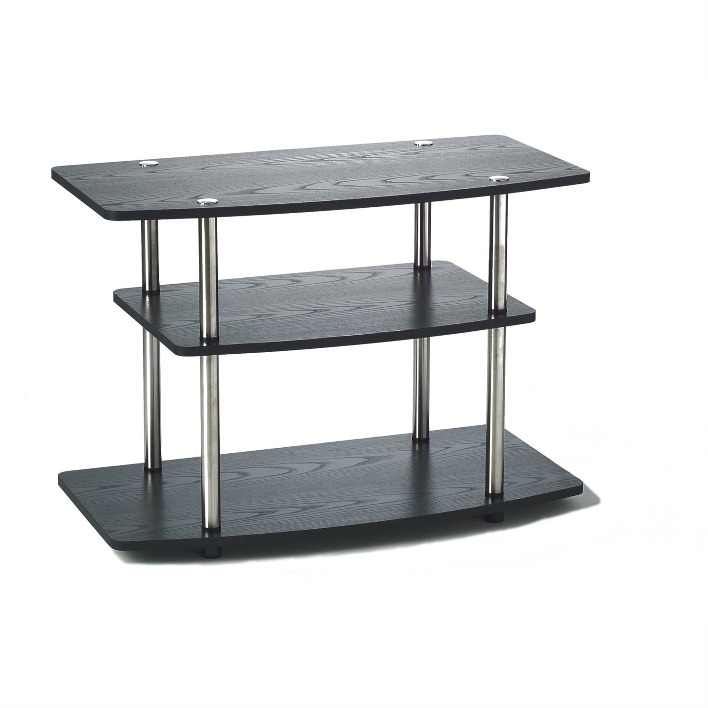 CasaFoyer Designs2Go 3 Tier TV Stand - Contemporary Style, Open Concept Design, Durable Construction, Easy Assembly - Upgrade Your Living Space