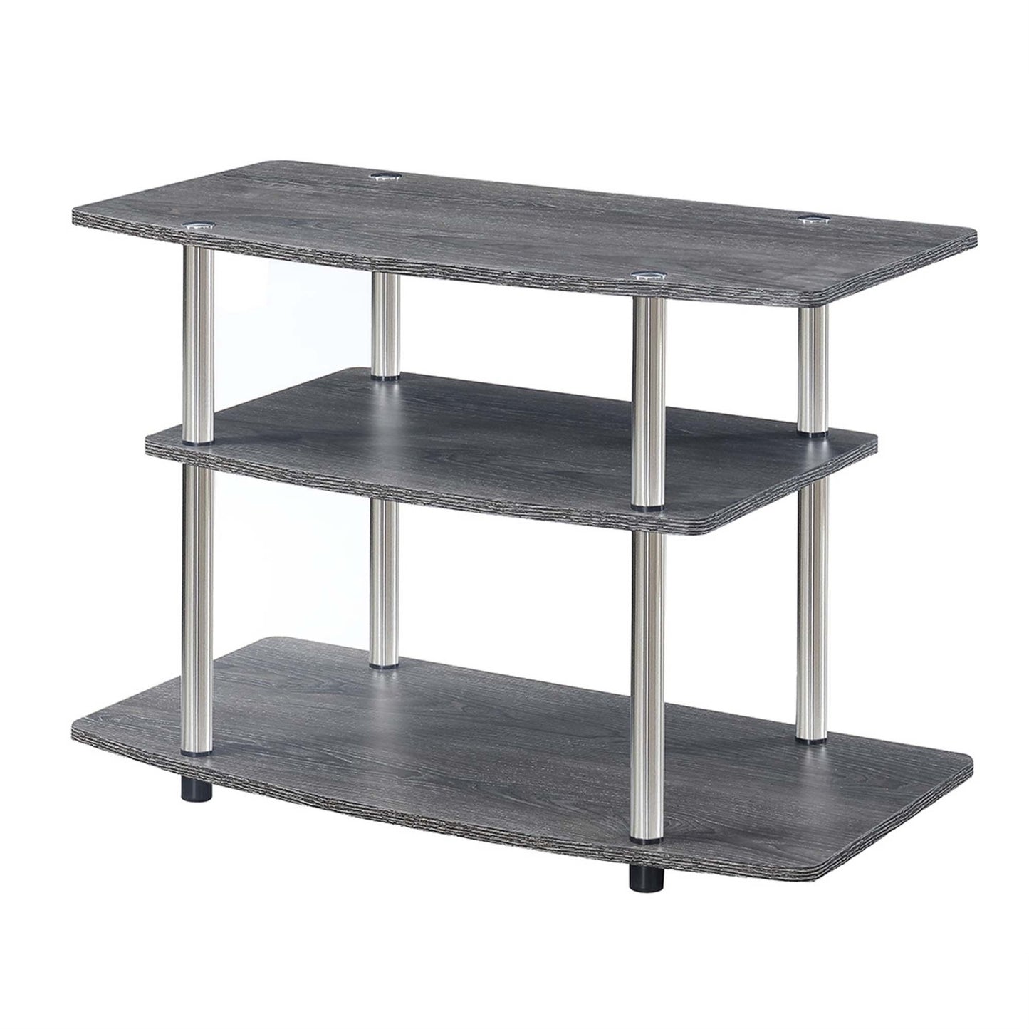 CasaFoyer Sleek and Modern Designs2Go 3 Tier TV Stand by - Durable, Easy Assembly, Ample Storage - Upgrade Your Living Space Today!