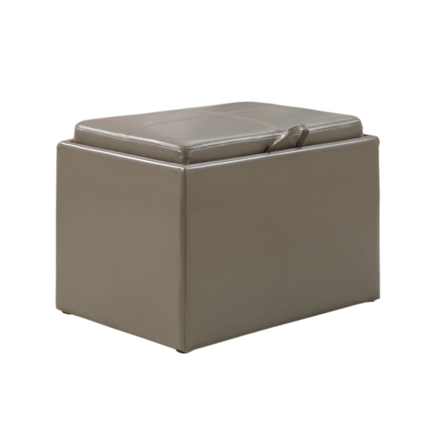 CasaFoyer Designs4Comfort Accent Storage Ottoman with Reversible Tray - Convenient Access, Multipurpose Lid, Versatile Storage Solution