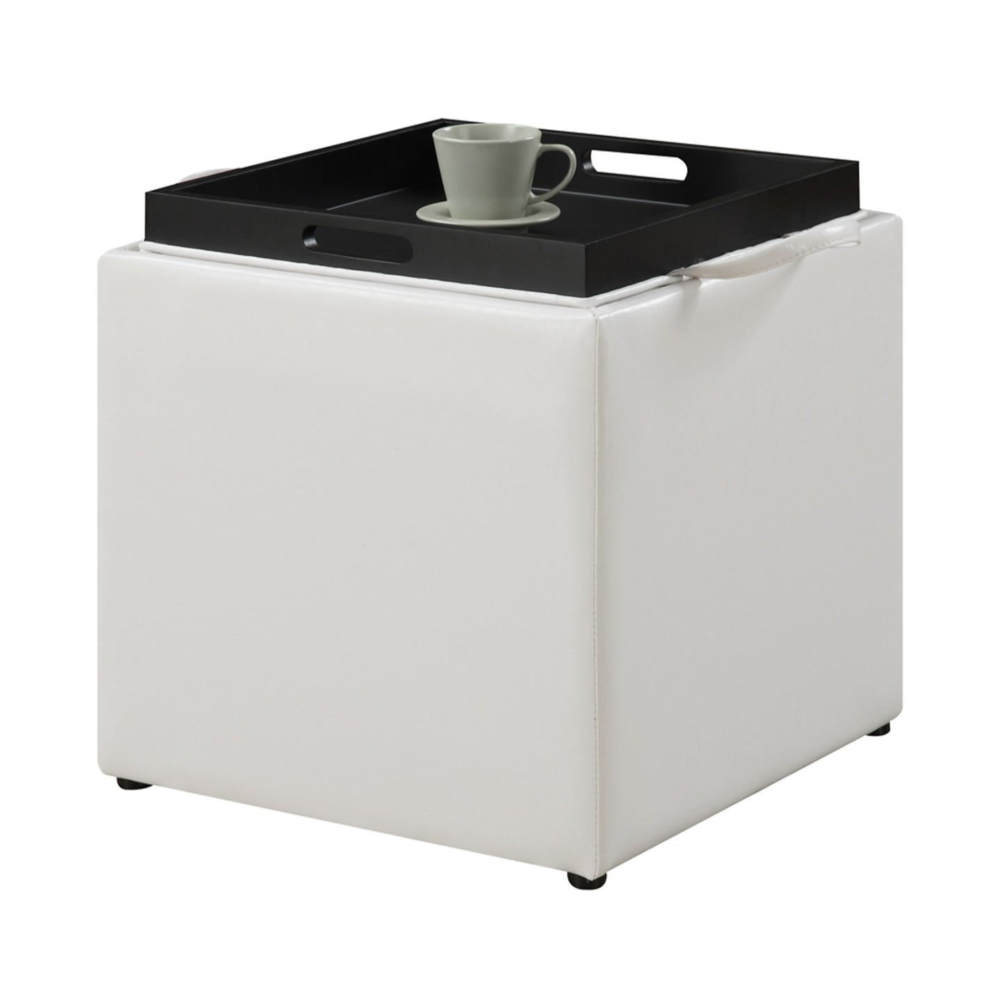 CasaFoyer Delightful Designs4Comfort Park Avenue Ottoman with Stool & Reversible Tray - Convenient, Versatile, and Stylish.