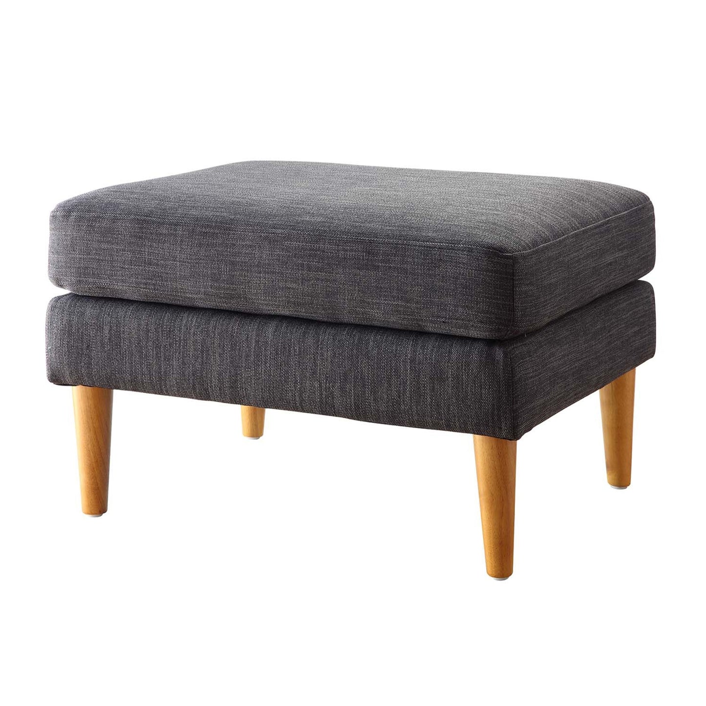 CasaFoyer Designs4Comfort Marlow Mid Century Ottoman - Stylish & Comfortable Seating with Durable Solid Wood Legs - Perfect for Any Room, Make a Bold Statement in Your Home
