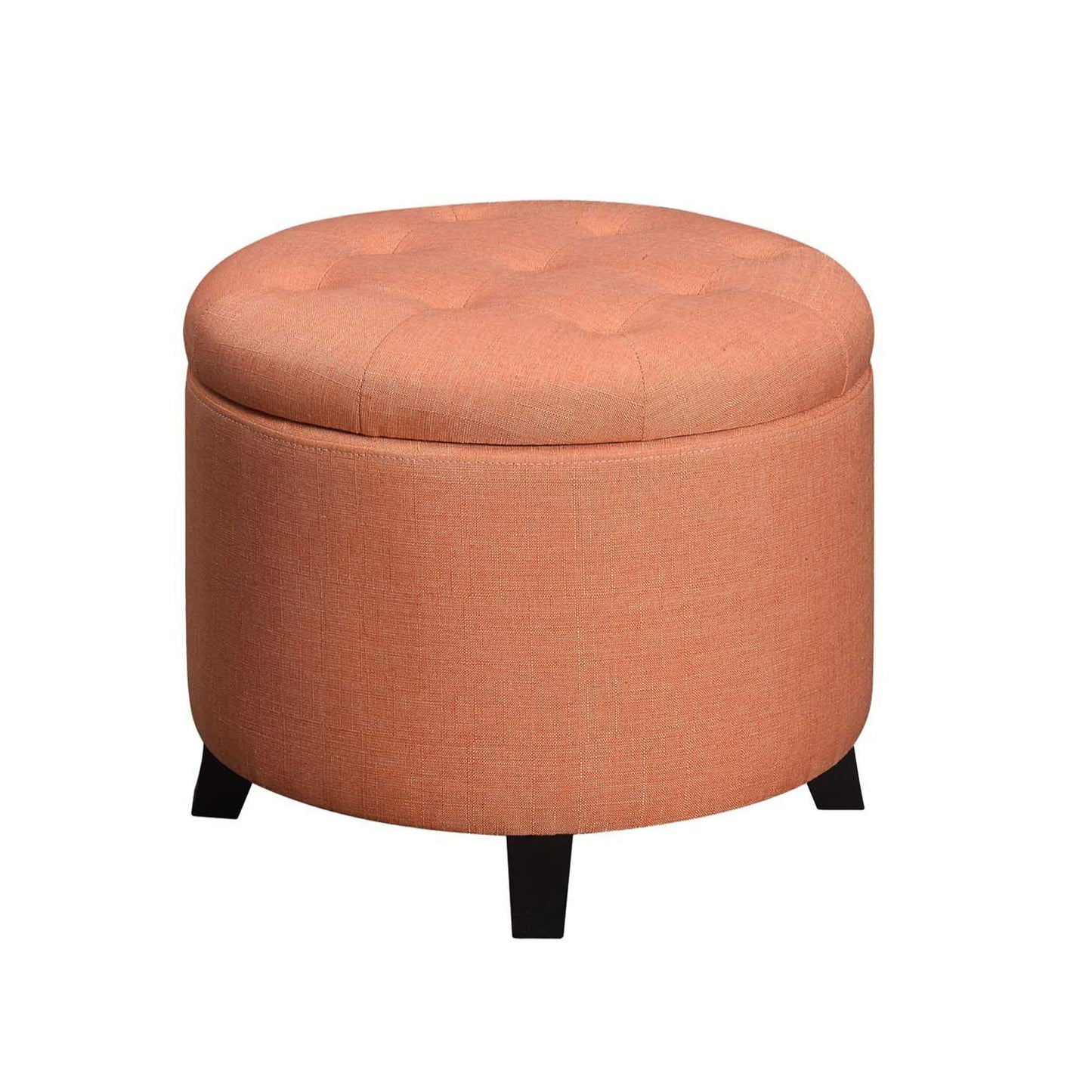 CasaFoyer Designs4Comfort Round Storage Ottoman - Stylish & Functional with Removable Lid & Hidden Storage Space