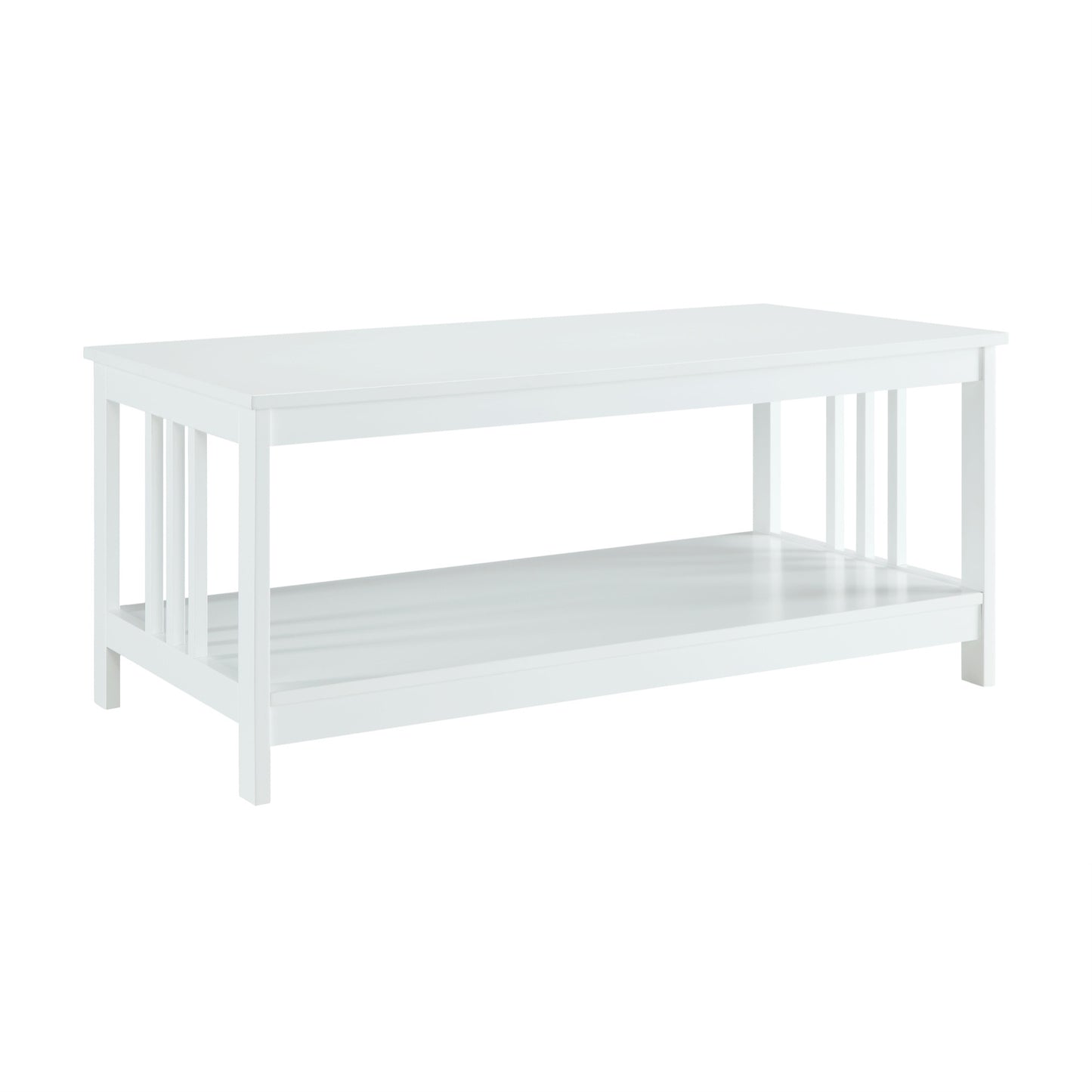 CasaFoyer Mission Coffee Table with Bottom Shelf - Enhance Your Home Decor with this Stylish and Functional Table. Shelf Sold Separately.