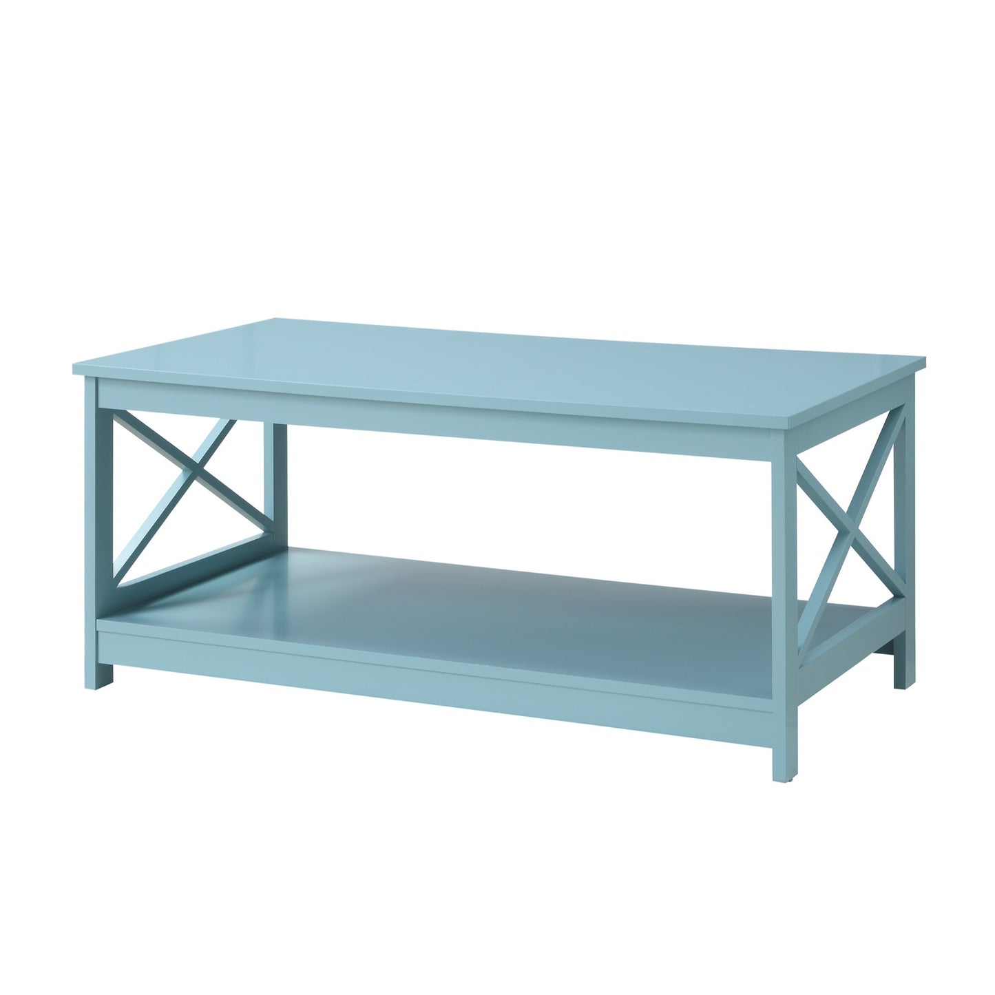 CasaFoyer Oxford Coffee Table with Shelf - Enhance Your Home Ambiance, Complements Any Decor, Convenient Bottom Shelf, Showcase Collectibles, Easy Reach