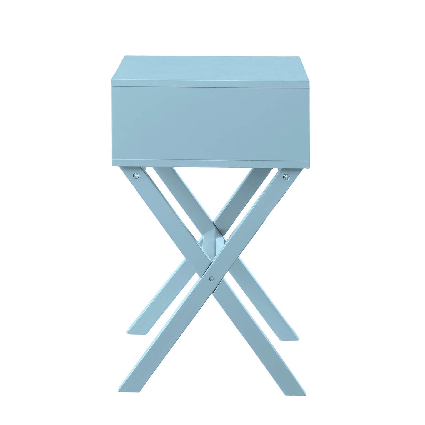 CasaFoyer Designs2Go Landon 1 Drawer End Table - Contemporary Style with Spacious Trunk-Like Drawer - Perfect for Storing Living Essentials