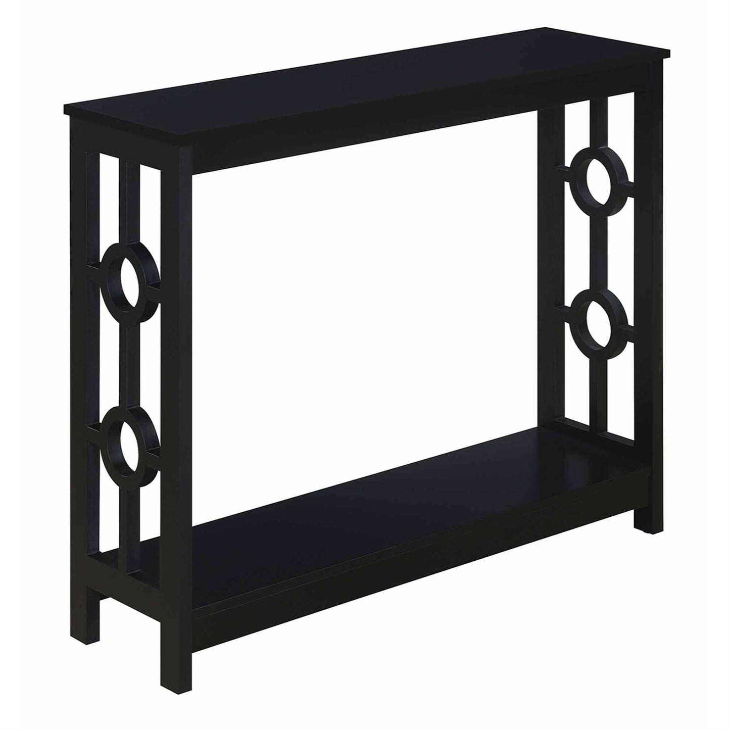 CasaFoyer Ring Console Table with Shelf - Contemporary Design, Durable Construction, Ample Storage Space, Easy Assembly - Perfect for Living Rooms and Home Offices
