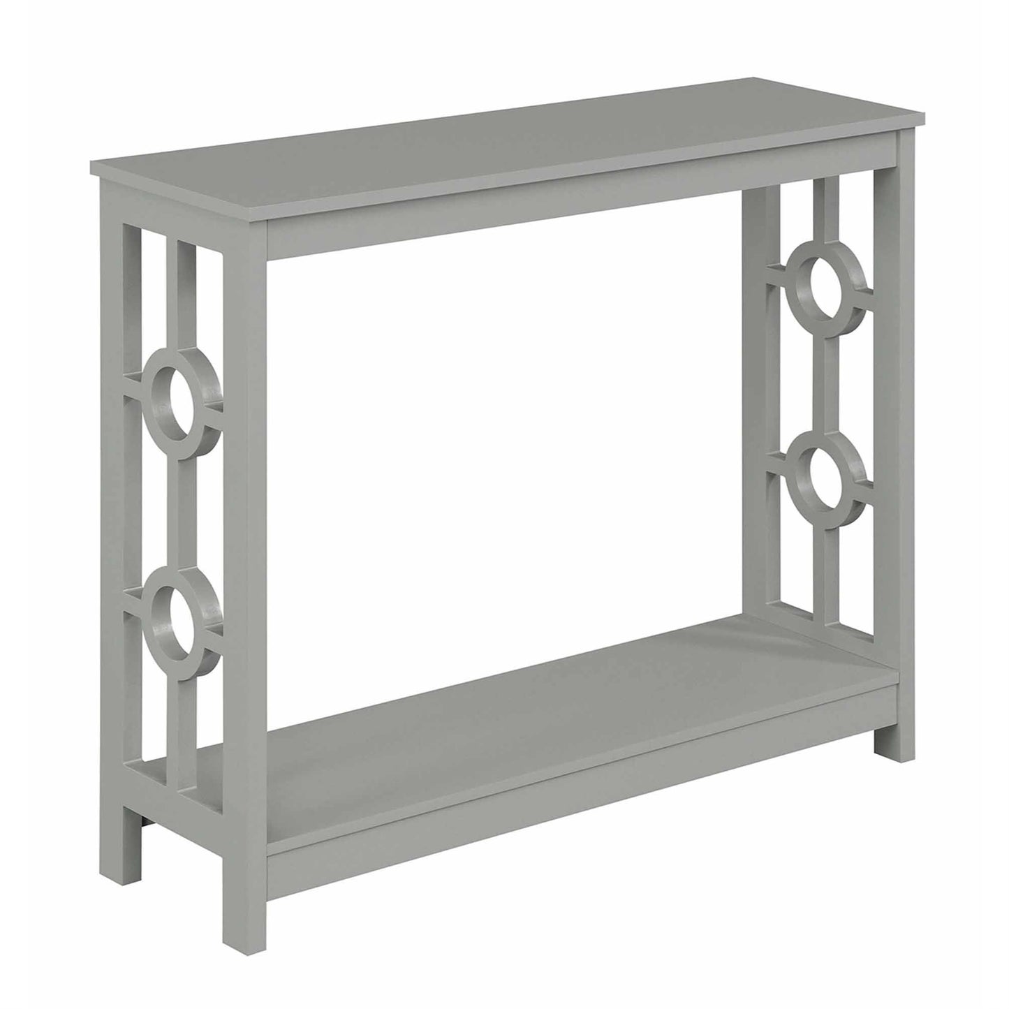 CasaFoyer Ring Console Table with Shelf - Contemporary Design, Durable Construction, Ample Storage Space, Easy Assembly, Versatile Placement.