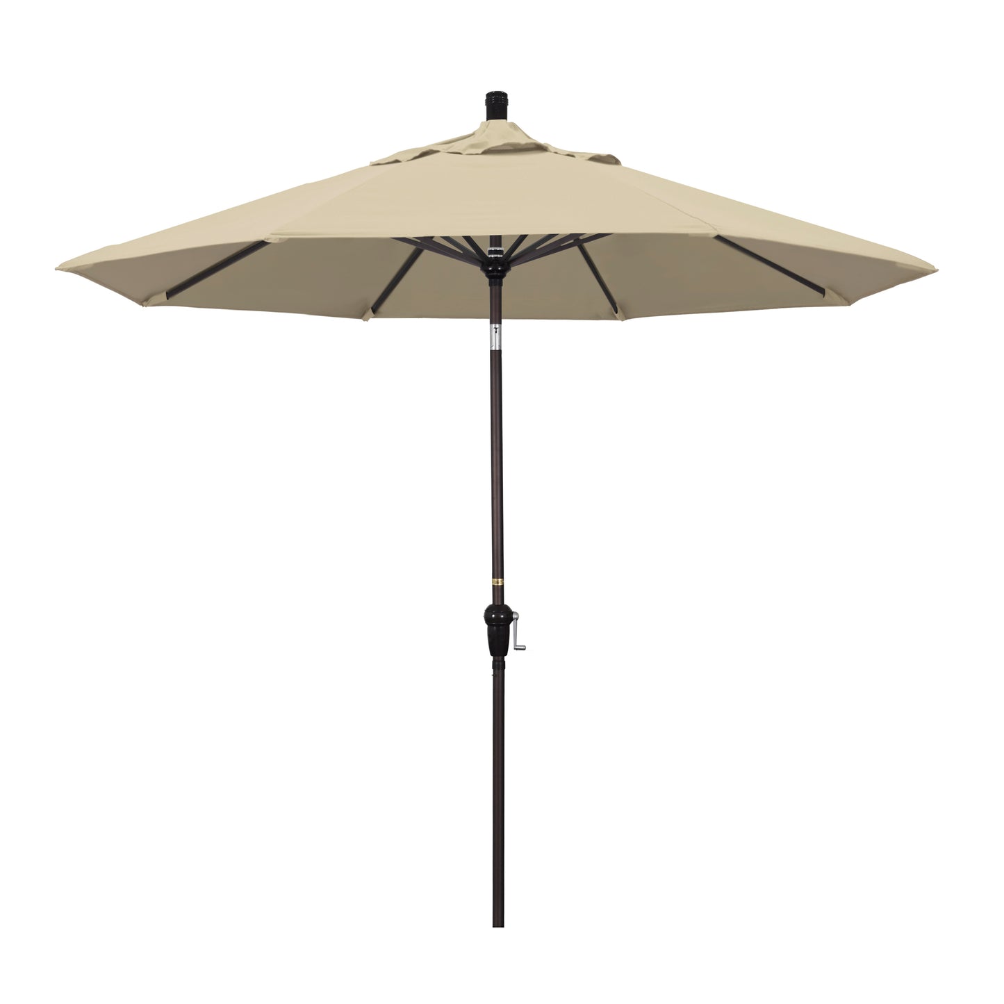 CasaFoyer 9ft California Umbrella - Market Style, Crank-to-Open/Crank-to-Tilt, Auto-Tilt, Durable Frame - Ideal for Residential Use