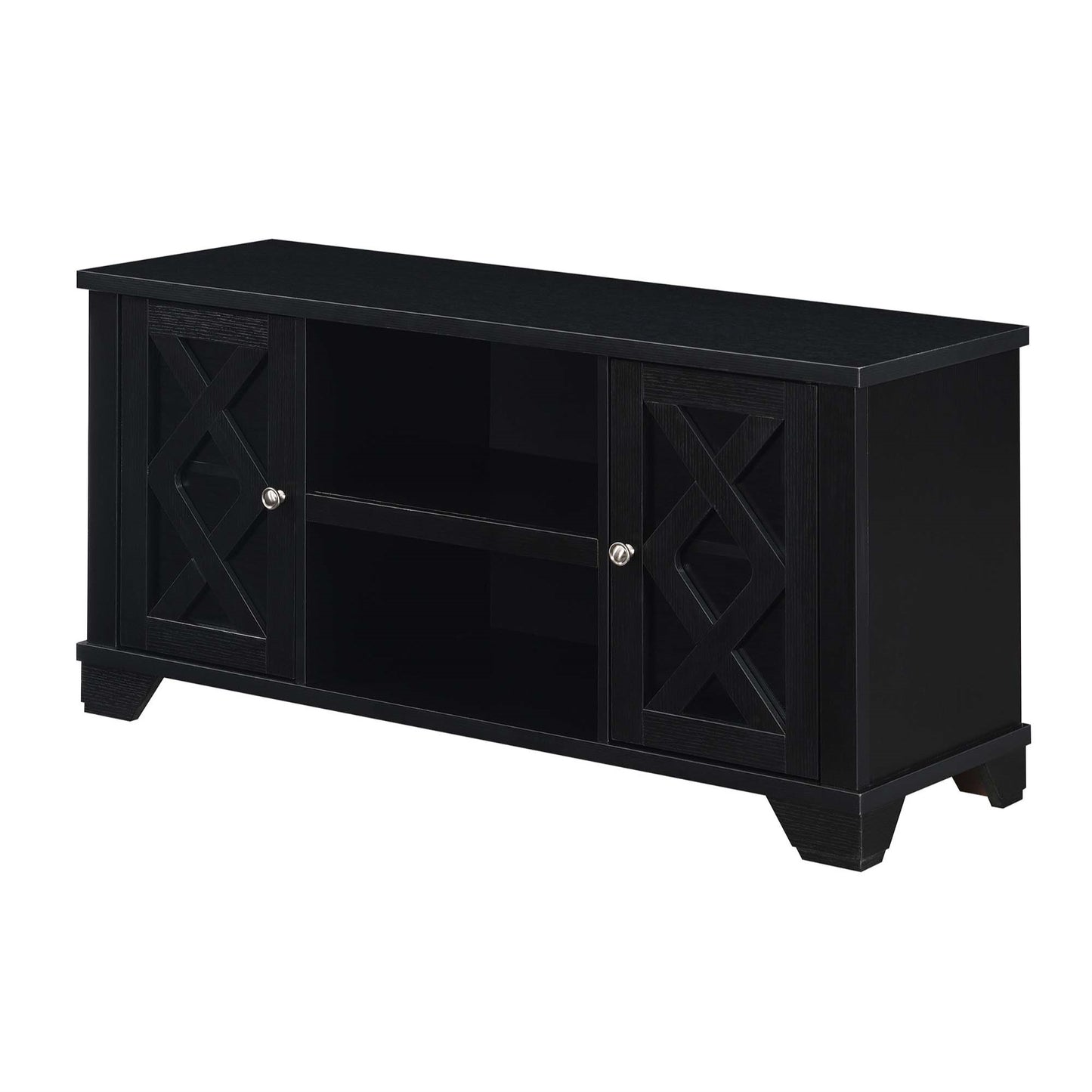 CasaFoyer Gateway TV Stand - Stylish & Functional with Ample Storage. X-Shape Cabinets, Cable Management, Durable MDF. Complete the Look with Coordinating Pieces.