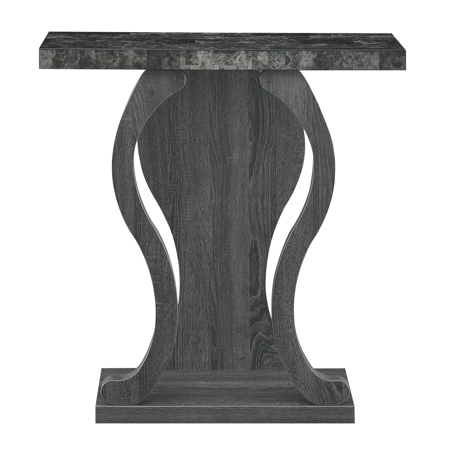 CasaFoyer Newport Terry B Console Table with Shelf - Elegant Design, Woodgrain Finish, Durable Materials - Perfect for Entryway, Living Room, Hallway, Dining Room - Minimal Maintenance - CasaFoyer