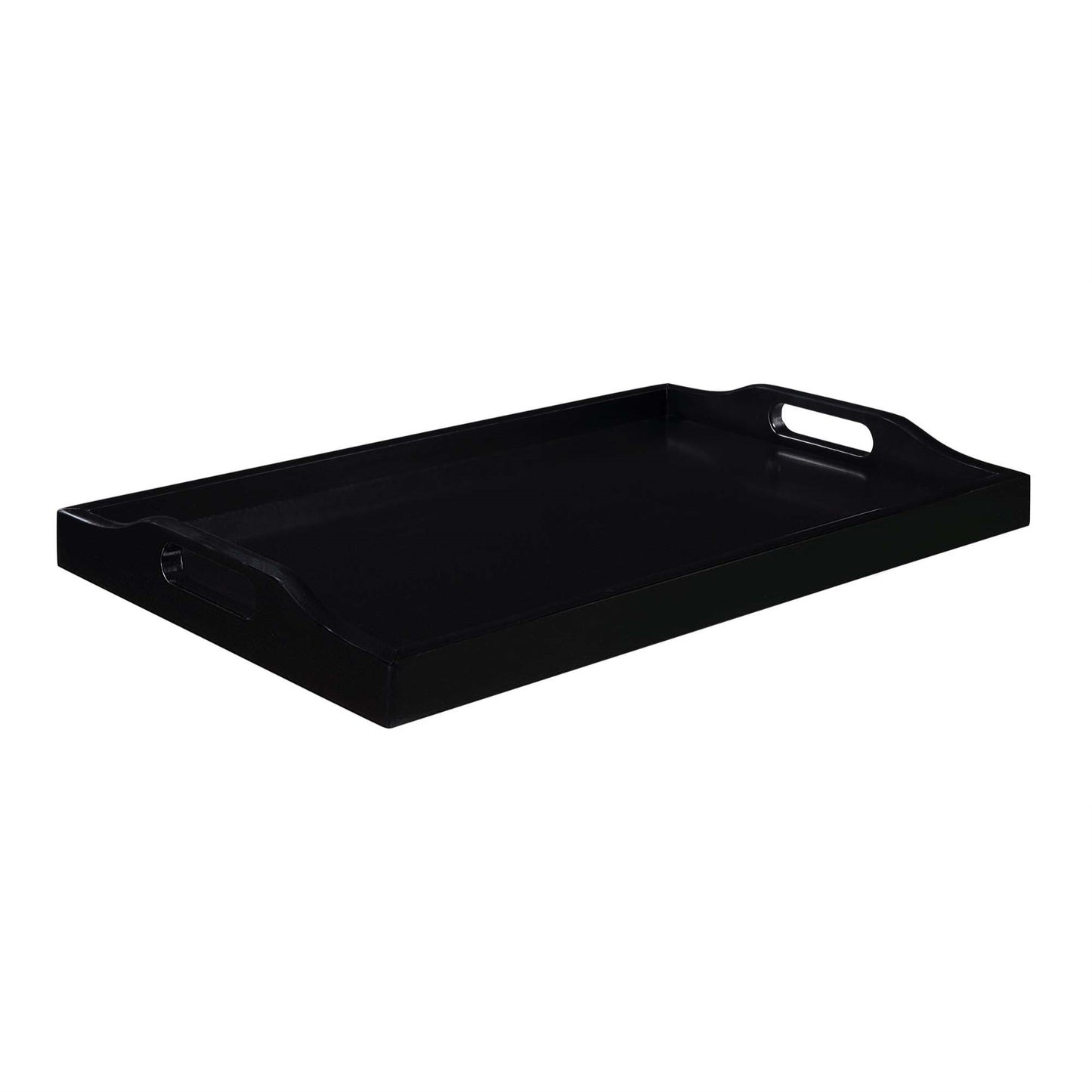 CasaFoyer Designs2Go Serving Tray - Vibrant, Multi-Purpose Tray for Console, Counter, or Coffee Table - Fully Assembled with Cutout Handles and Sleek Design