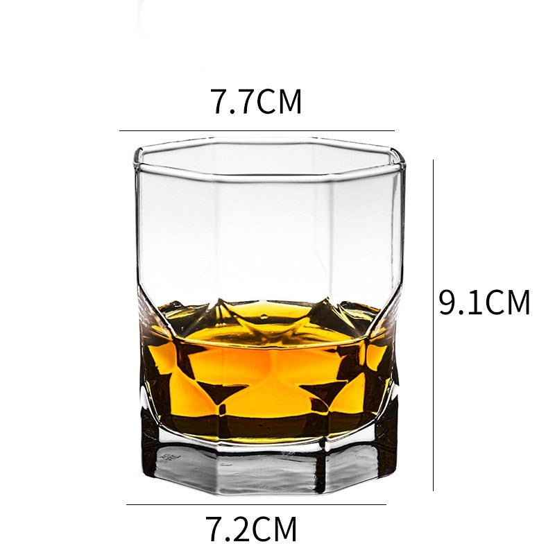 Bed Linen | Whiskey Glass Wine Glass Foreign Wine Glass Crystal Glass Octagonal Glass Thickened Bar Glass Set Beer Glass | casafoyer.myshopify.com