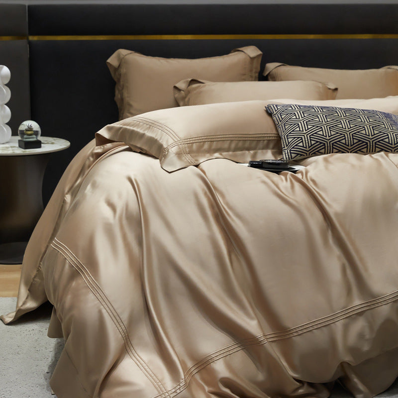 Bed Linen | CasaFoyer Solid Color Luxury 4-piece Bedding Set | casafoyer.myshopify.com