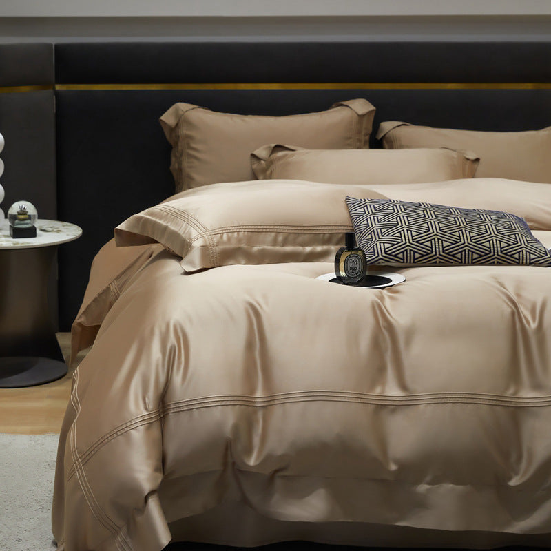 Bed Linen | CasaFoyer Solid Color Luxury 4-piece Bedding Set | casafoyer.myshopify.com