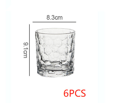 Whiskey Glass | CasaFoyer Ice Pattern Crystal Cocktail Glass | casafoyer.myshopify.com