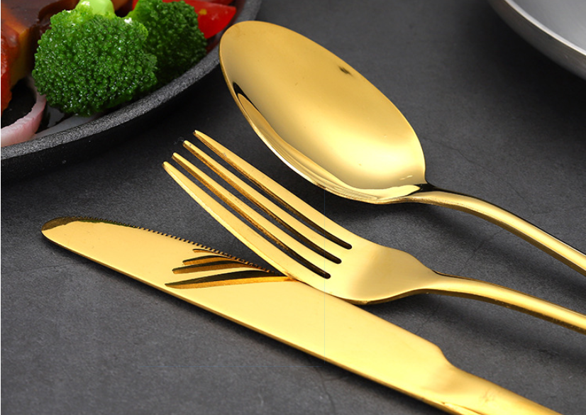 Tableware | CasaFoyer 24 pcs Stainless Steel Tableware Set with Box | casafoyer.myshopify.com