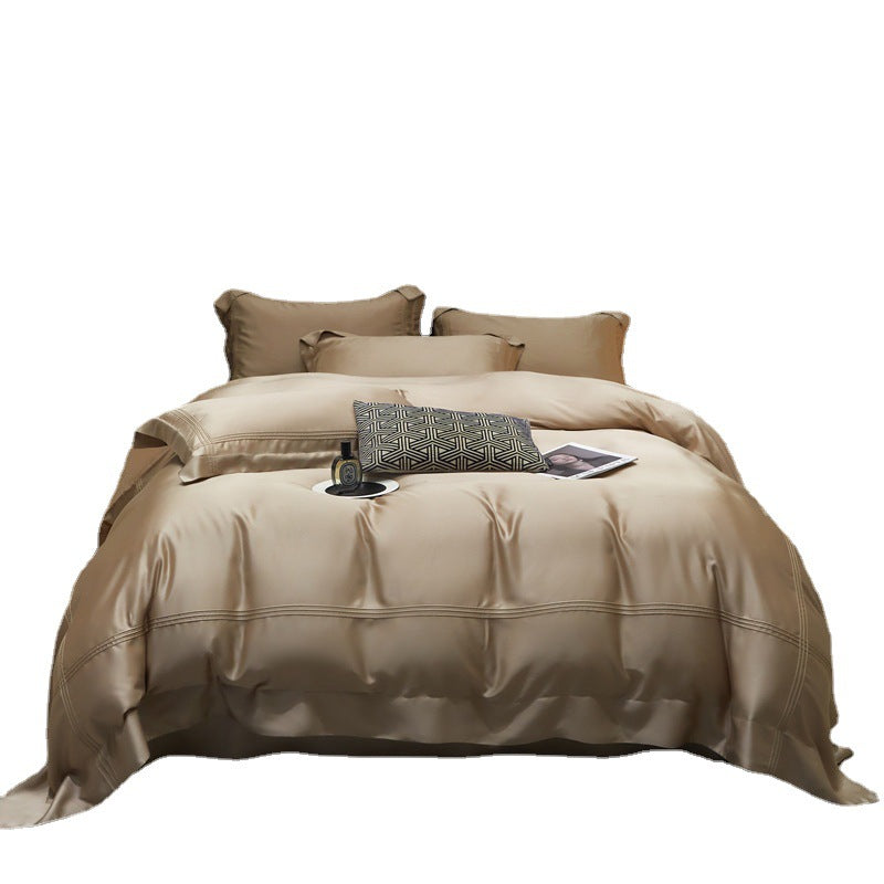 Bed Linen | CasaFoyer Solid Color Luxury 4-piece Bedding Set | casafoyer.myshopify.com