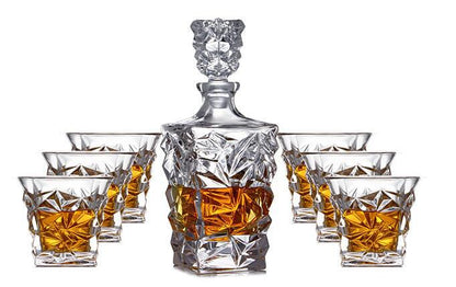 Whiskey Glass | CasaFoyer Lead-free crystal glass whiskey decanter & glass set | casafoyer.myshopify.com