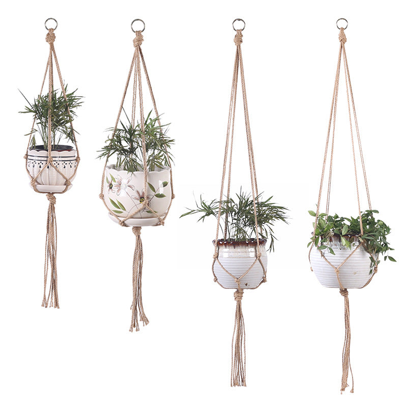 Hanging Decor | CasaFoyer Hand-woven plant hanging cotton rope sling | casafoyer.myshopify.com