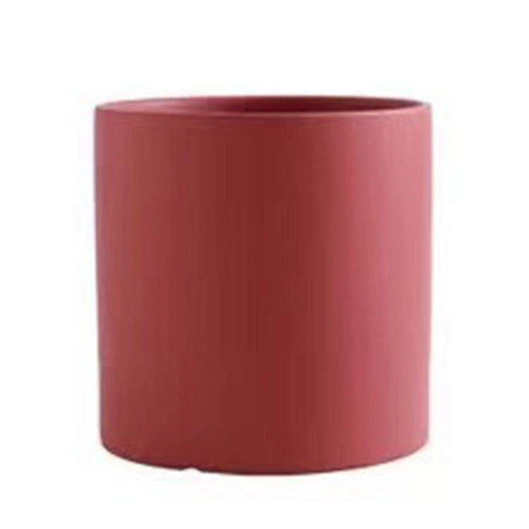 Planters | CasaFoyr Nordic  Style Colorful Ceramic Flowerpot  Planter  Cylindrical Flower Pot With Hole Tray | casafoyer.myshopify.com