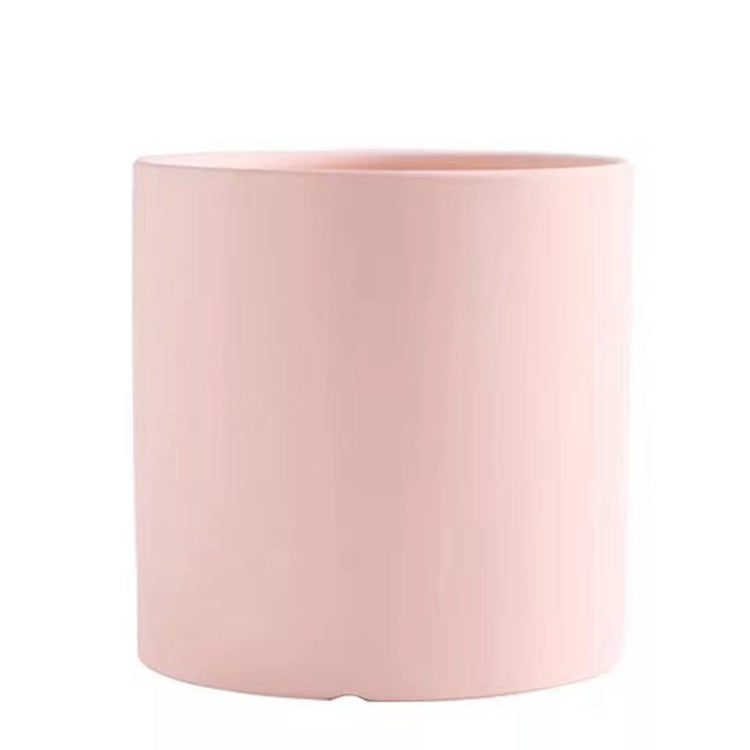 Planters | CasaFoyr Nordic  Style Colorful Ceramic Flowerpot  Planter  Cylindrical Flower Pot With Hole Tray | casafoyer.myshopify.com