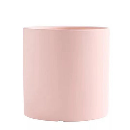 Planters | CasaFoyr Nordic  Style Colorful Ceramic Flowerpot  Planter  Cylindrical Flower Pot With Hole Tray | casafoyer.myshopify.com