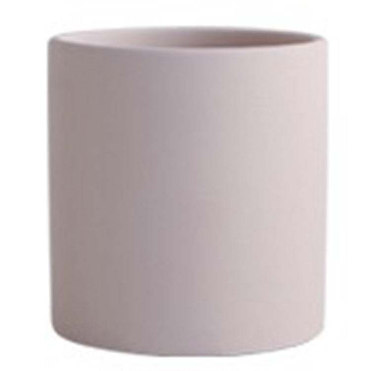 Planters | CasaFoyr Nordic  Style Colorful Ceramic Flowerpot  Planter  Cylindrical Flower Pot With Hole Tray | casafoyer.myshopify.com