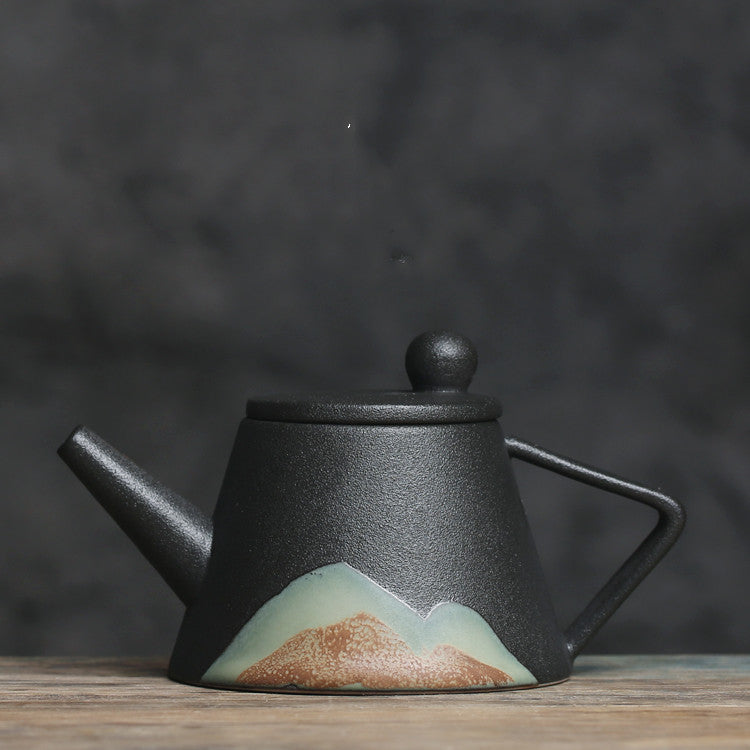 Teapot | CasaFoyer Minimalistic Ceramic Teapot Set - Single Pot, Underglaze Color, Japanese Household Teapot | casafoyer.myshopify.com