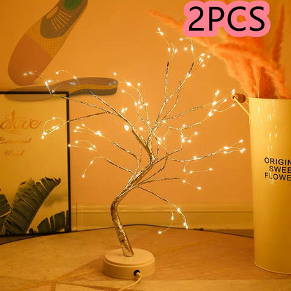 Decorative Light | CasaFoyer Led Copper Wire Light Bedroom Tree shape Light | casafoyer.myshopify.com