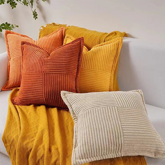 Pillow Cases | CasaFoyer Minimalistic Corduroy Flying Pillow Simple Cushion Cover | casafoyer.myshopify.com