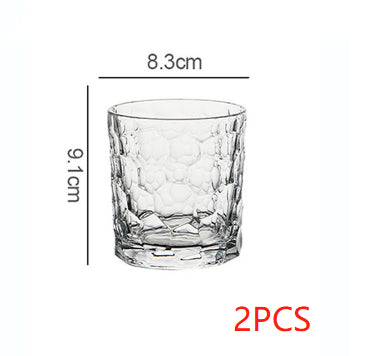 Whiskey Glass | CasaFoyer Ice Pattern Crystal Cocktail Glass | casafoyer.myshopify.com