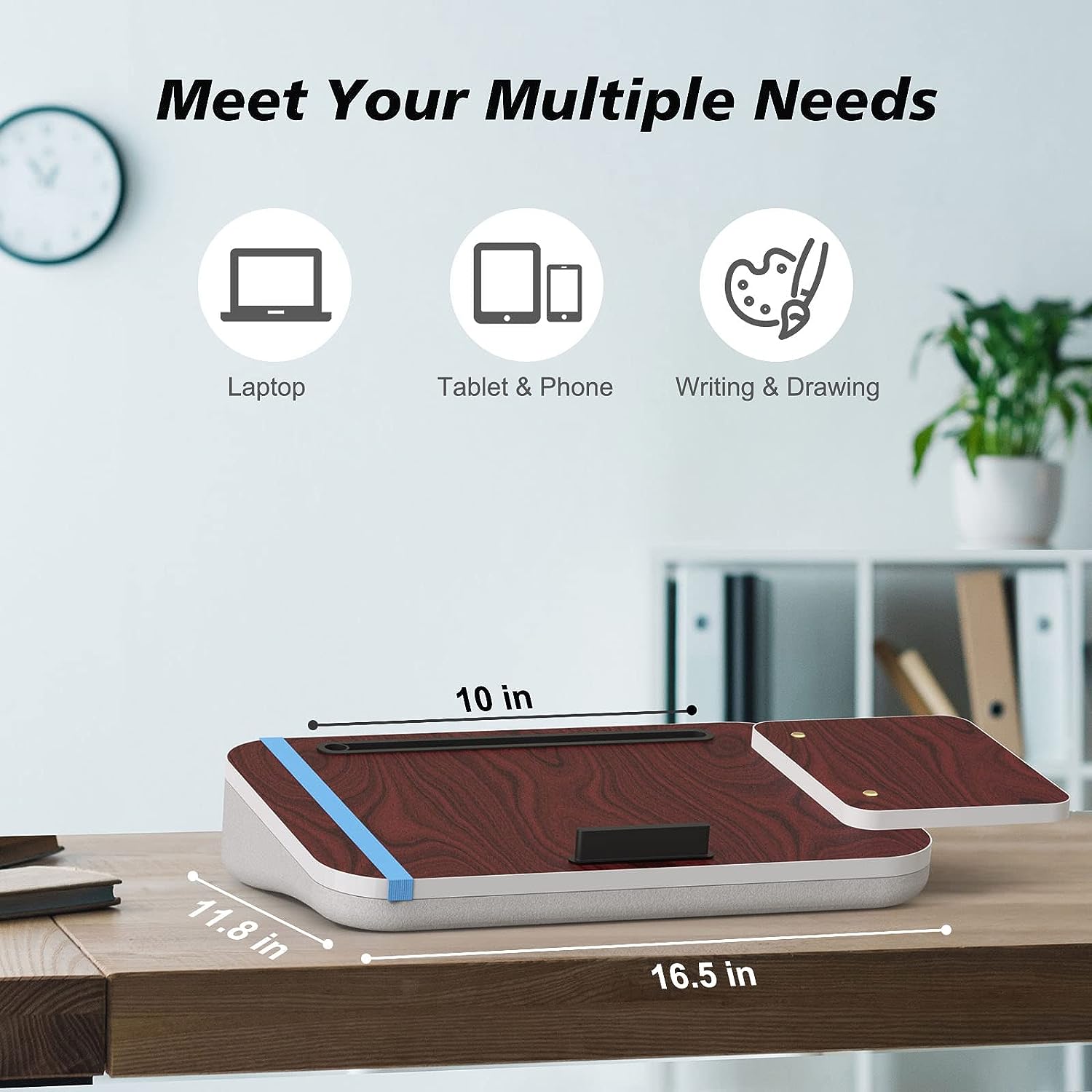 Overbed Desk | CasaFoyer Lap Desk: Fits Up to 16.1" Laptops - Ideal for Bed, Couch, Table | casafoyer.myshopify.com