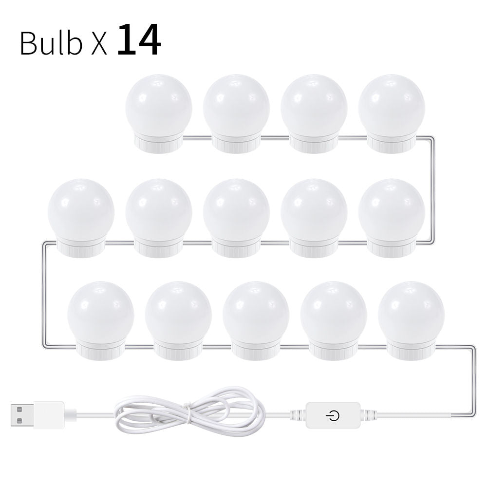 Decorative Light | CasaFoyer USB Touch Switch LED Makeup Mirror Light Bulb - Glamour and Precision for Your Vanity | casafoyer.myshopify.com